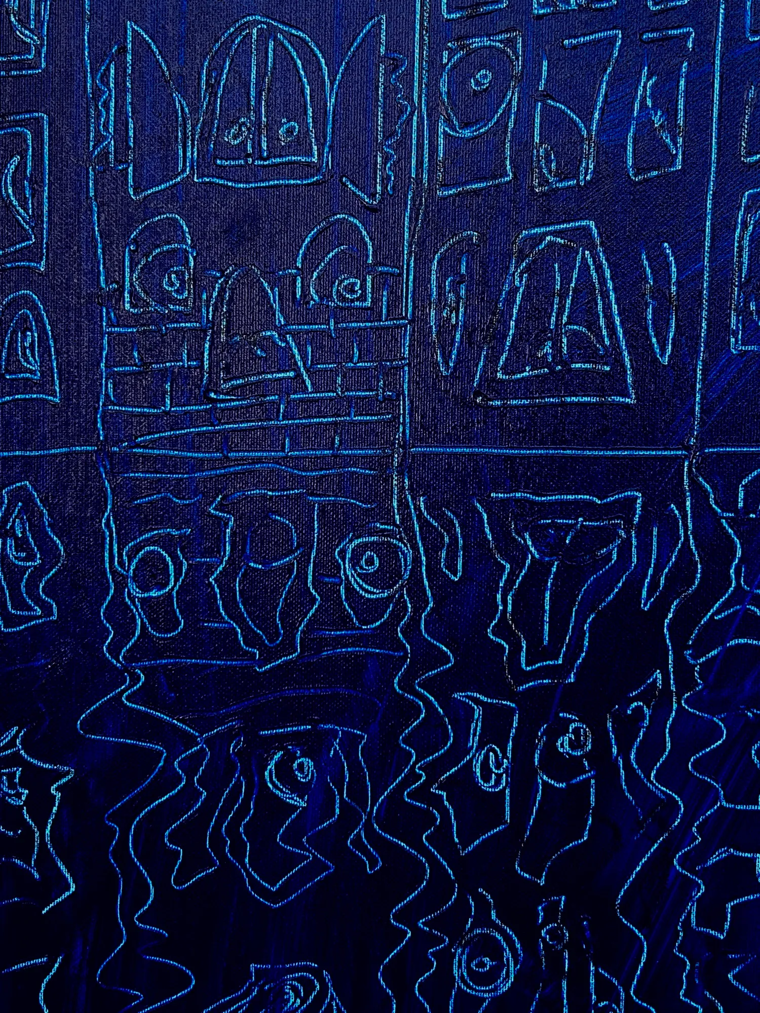 Nature's Paintbrush, Blue (detail 2)